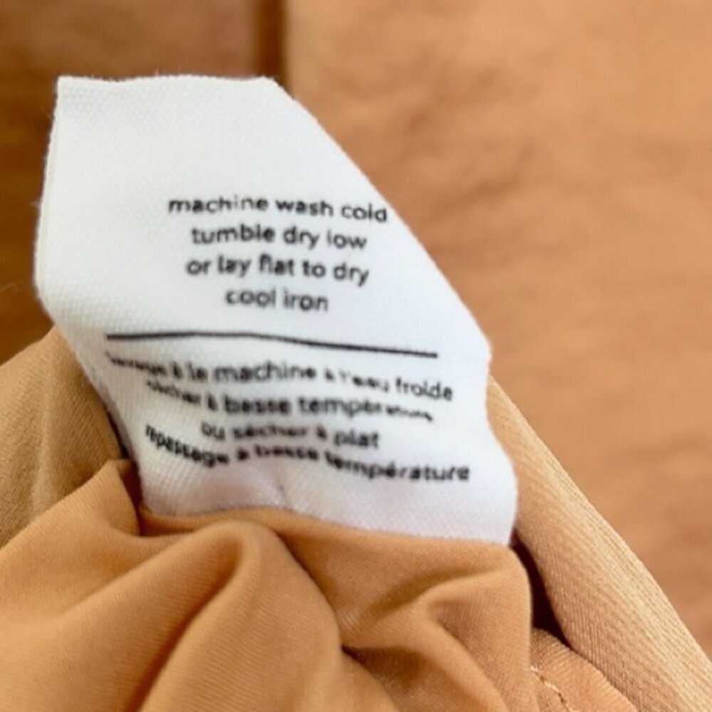 Oak + Fort Womens Medium Orange Slip Dress - Picture 8 of 12